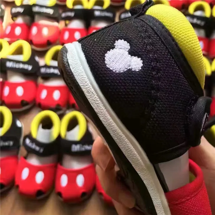 Disney Микки Мягкая подошва, Детские ботиночки для самых маленьких сандалии на нескользящей подошве; Baotou; пляжные туфли для девочек