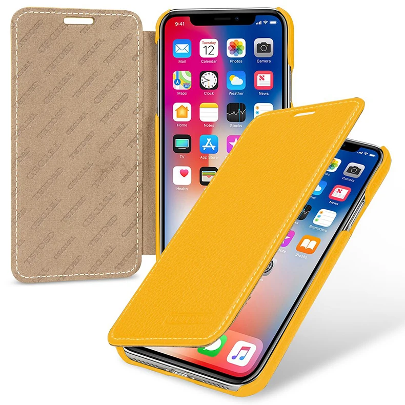 artesanal capa clássica flip cases saco para iphonex 5.8 polegada