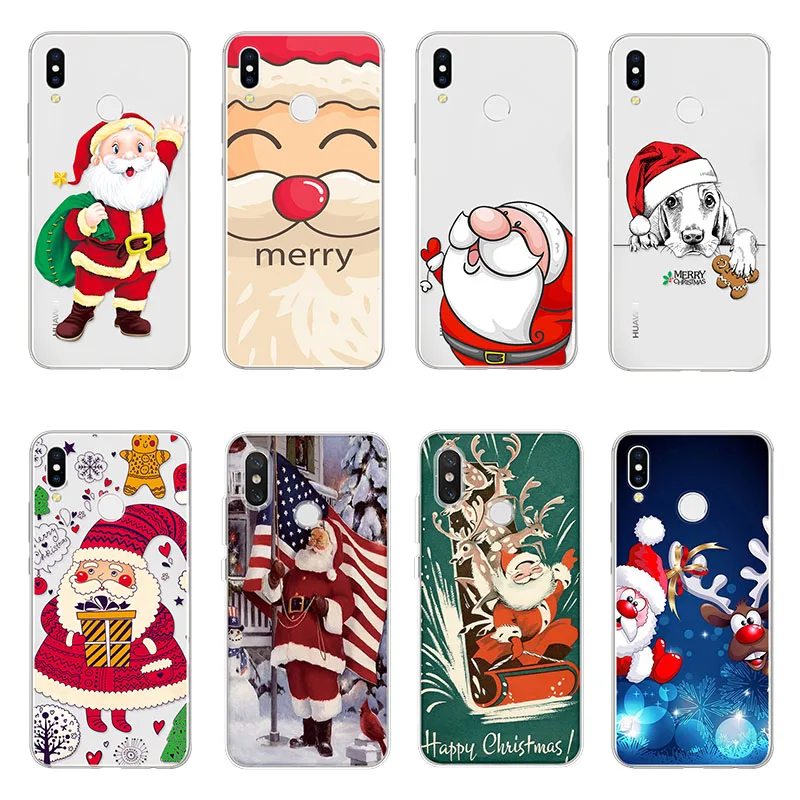 

Christmas Soft for Huawei Nova 2i 3 3i Y6 Y7 Pro 2017 Mate 20 Lite Honor 7C 7A 8 P9 Lite Play Case for Coque Huawei Nova 3i Case