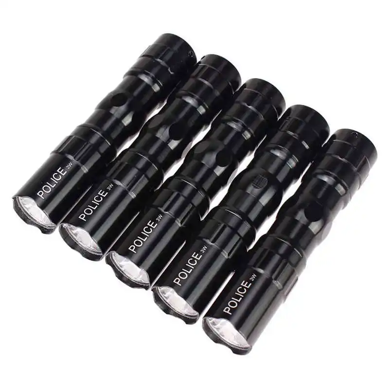 5X Portable Ultra Bright 3W Police powerful led flashlight waterproof LED Mini Flashlight Torch laser pointer #4S15 (3)