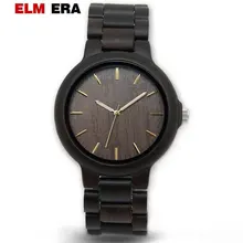 ELMEAR Wooden Watch Male Mens Watches Automatic Wristwatch Wooden Watch Luxury of Plaid Black Relogio Masculino цена ELMEAR Wooden Watch Male Mens Watches Automatic Wristwatch Wooden Watch Luxury of Plaid Black Relogio Masculino цены онлайн