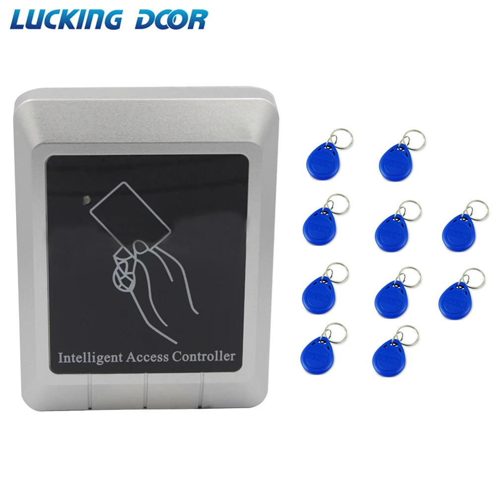 

LUCKING DOOR RFID Access Control System Device Machine Waterproof No Keypad 125Khz RFID Security Proximity Entry Lock Controller
