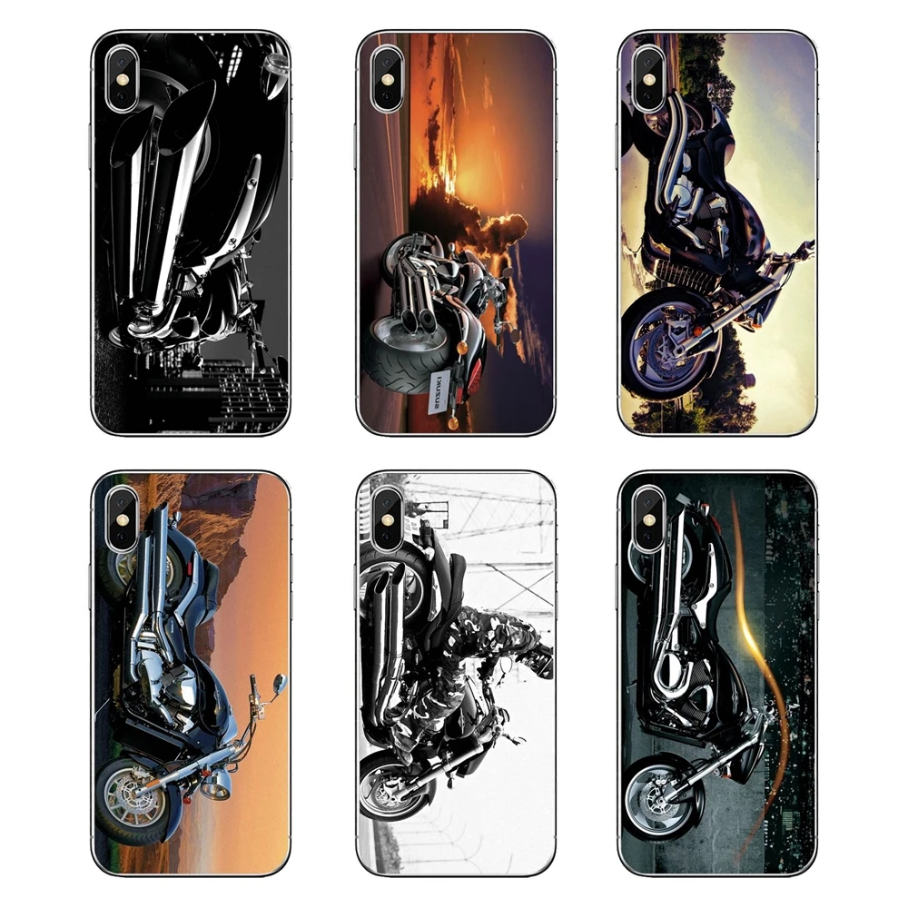 

For iPod Touch iPhone 4 4S 5 5S 5C SE 6 6S 7 8 X XR XS Plus MAX Suzuki Intruder 1800 motorcycle Transparent Soft Cases Covers