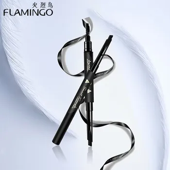 

FLAMINGO Triangle Head Shape Eyebrow Pencil Natural Double-Edged Long Lasting Easy to Wear Automatic Eyebrowse Pencil B1031