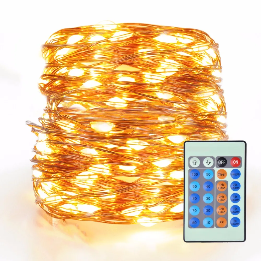 

LED String Lights Dimmable 10m with 100 LEDs Waterproof Outdoor Indoor Decorative Light for Bedroom Garden Patio Party Christma