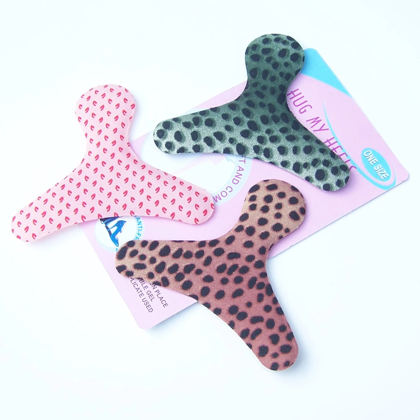 10 pairs T tyle Rearfoot Cushion Silica Gel Stickers Anti Slip Shoes