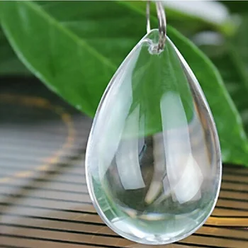

100pcs/lot, 63x36x17mm glossy droplets crystal chandelier parts for chandelier crystal parts pendant suncatcher