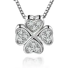 Ожерелье с кулоном в виде четырехлистного клевера для женщин, девушек, женщин, девушек, женщин, подарок на день рождения, аксессуары для шеи