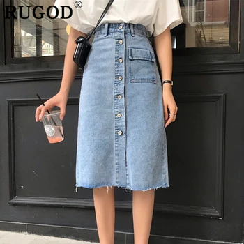 

RUGOD jeans skirt women