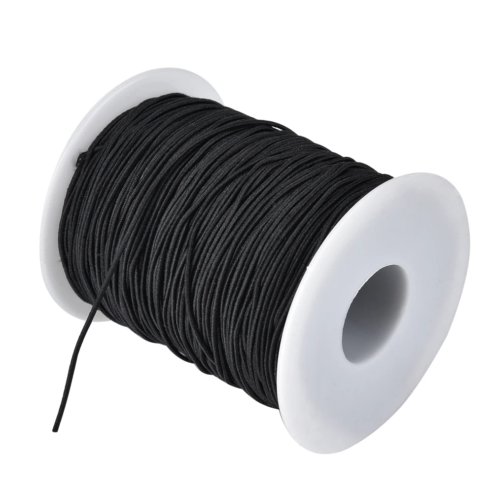 Elastic Beading Cord Thread, Stretch Fabric Crafting String, 1mm, 100m