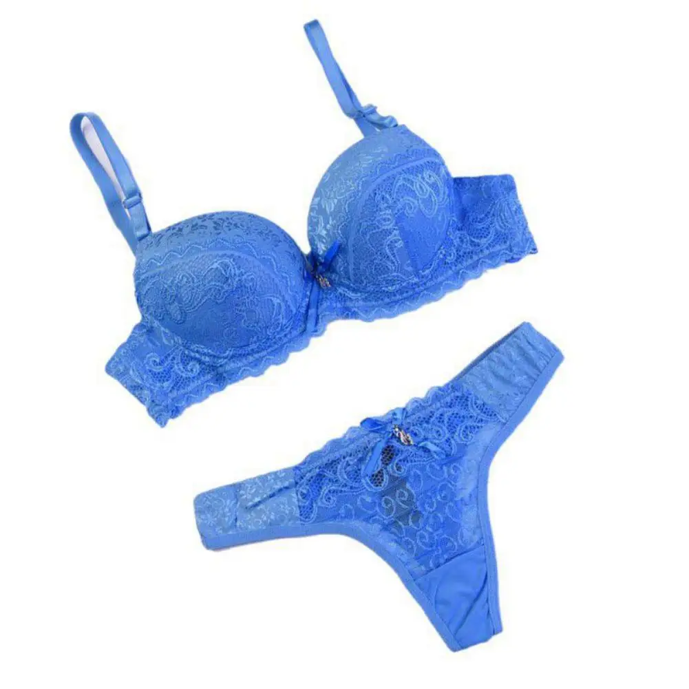 Hot! 34 38 B Cup Sexy Lace Bralet Women Push Up Bra Sets Print Bra And