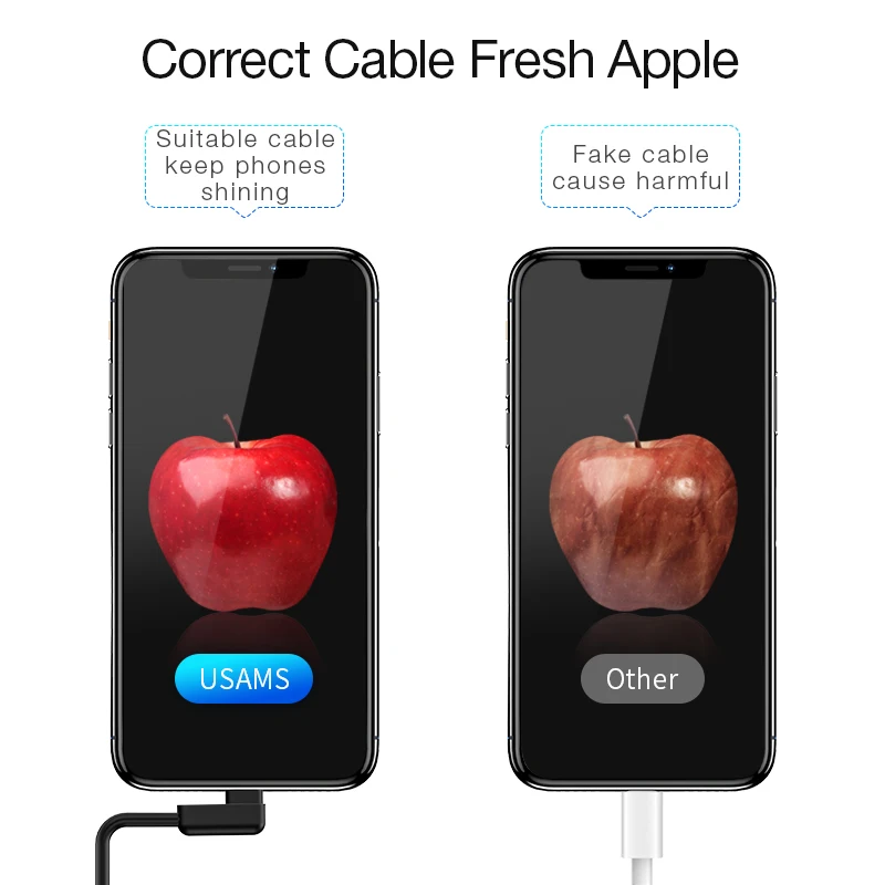 USAMS игровая линия передачи данных L гибкий кабель для iphone USB телефон синхронизации