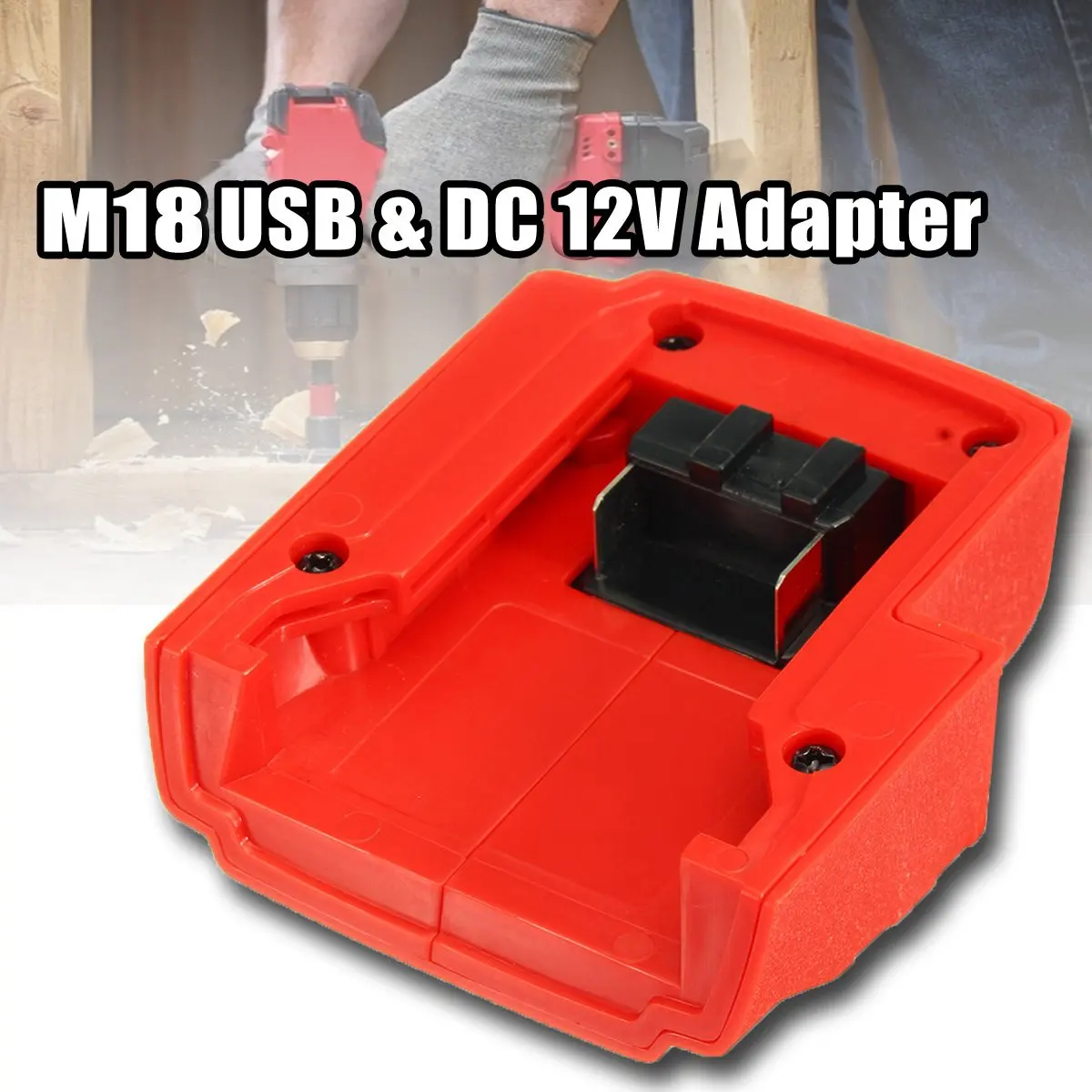 DC 12V USB Adapter Charger Port For Milwaukee 49 24 2371 M18 Battery