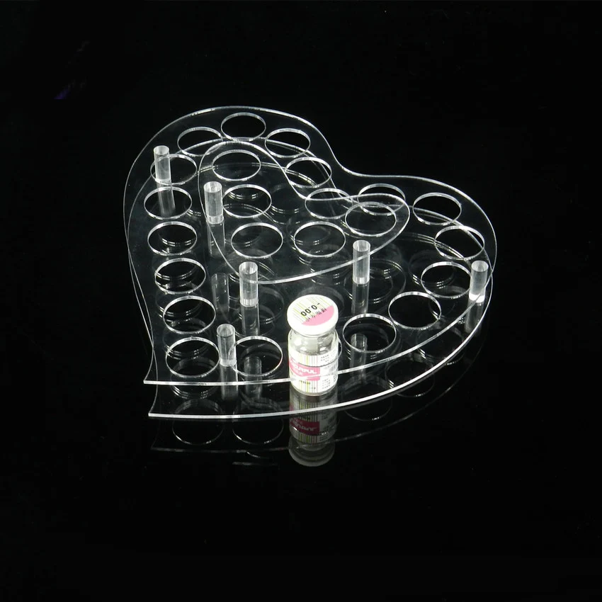 

Многофункциональная подставка для ювелирных изделий, античные украшения, в форме сердца, стеклянная бутылка, дисплей, держатель для контактных линз из акрила