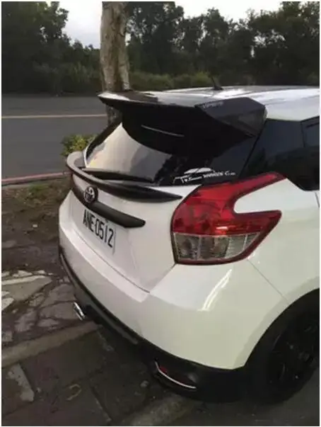 Неокрашенный ABS Спойлеры заднего крыла спойлер багажника для Toyota Yaris L 2014 2015 2016 Fast
