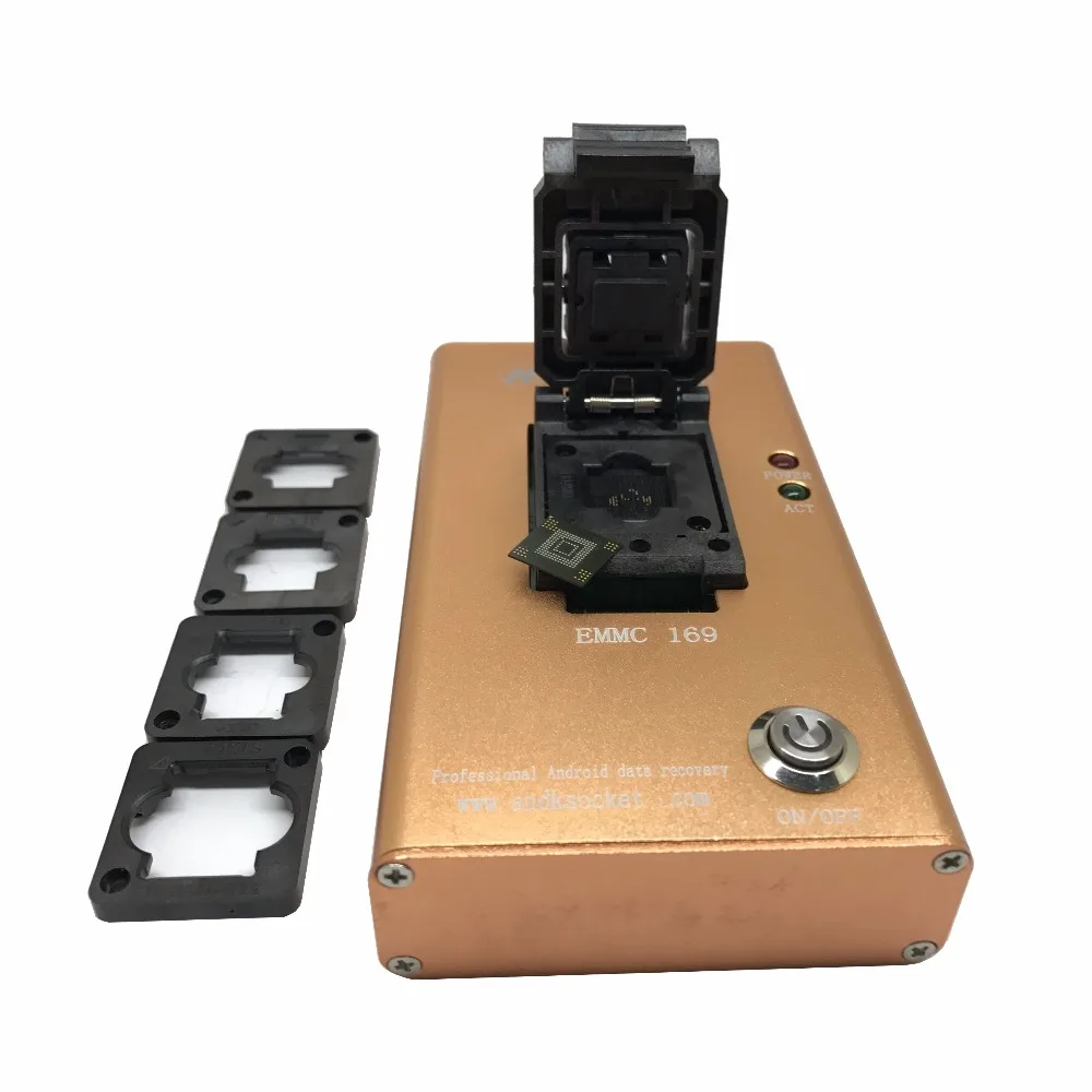 

1pcs eMMC169 flip + metal box to USB3.0 female mouth test stand eMMC153 to USB3.0 test seat