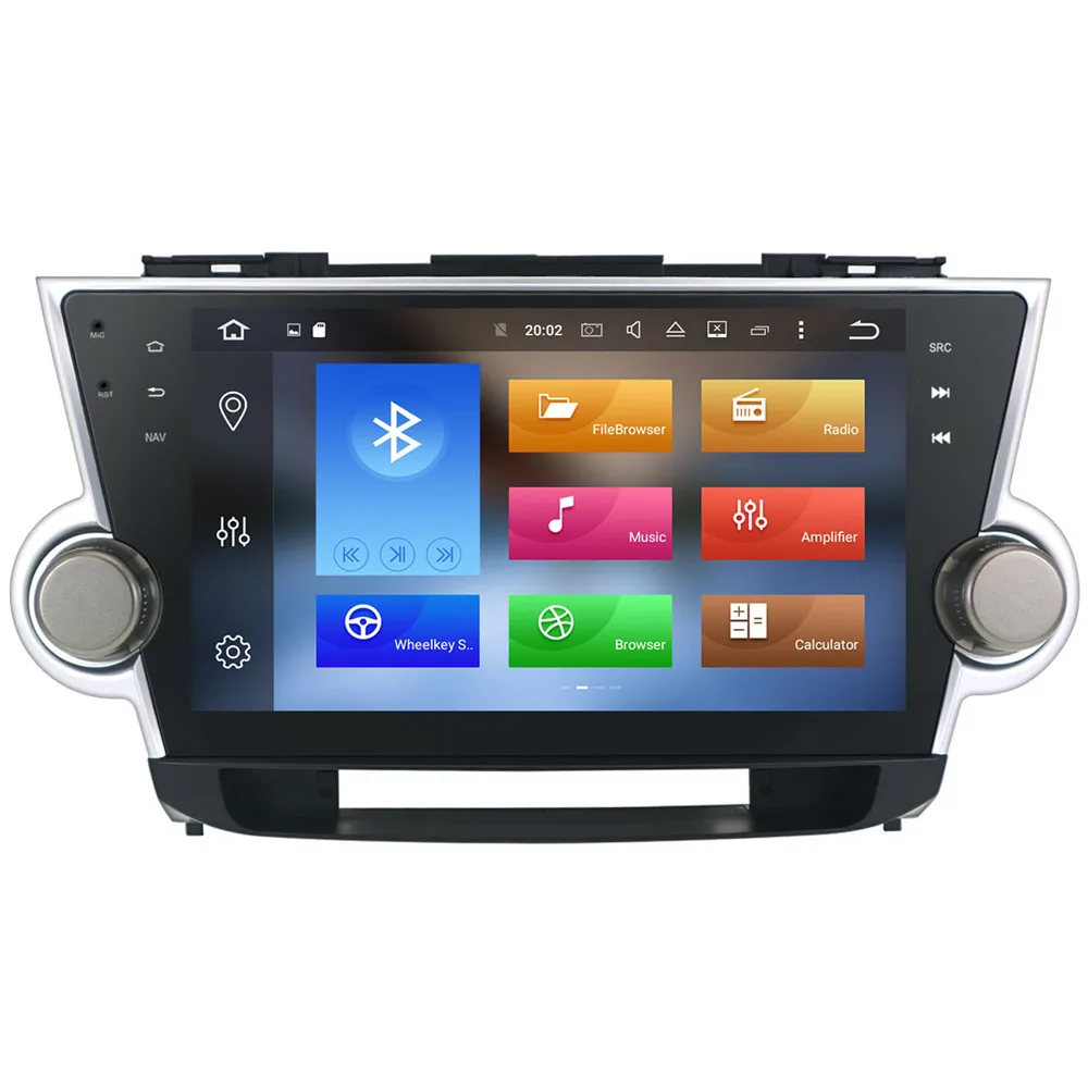 Aotsr Android 8,1 octa core gps автомобильный dvd плеер с навигацией плеер для TOYOTA HIGHLANDER 2008-2014 мультимедиа 2 din радио регистраторы стерео