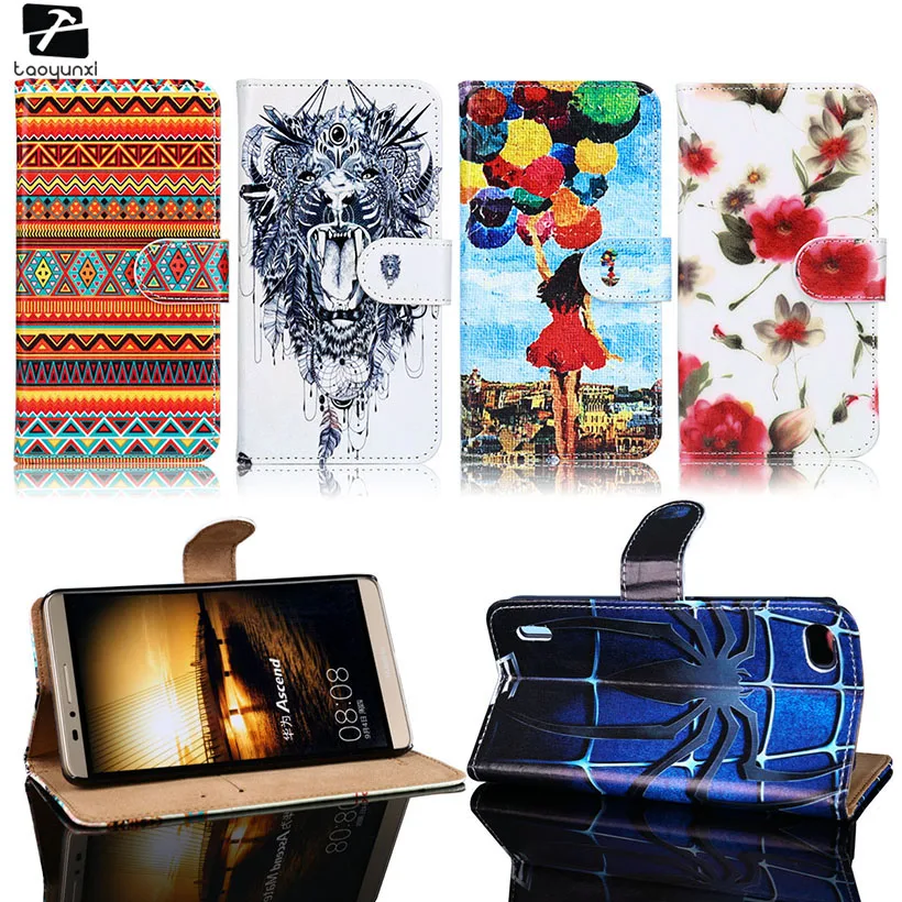 

TAOYUNXI Covers Cases For Huawei Honor 3C 3X 4X 6 Plus Bee Y541 Y5C Honor6 Plus Honor3C Honor3X Honor4X H60-L01 PU Leather Bag
