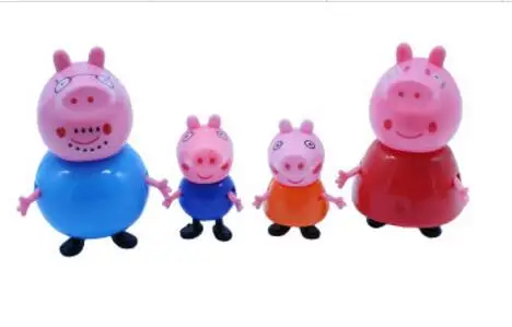 

Set for modeling George Guinea Pig Family Pack Dad Mom Action Figure Original Pelucia Toys For Kids Children Gifts