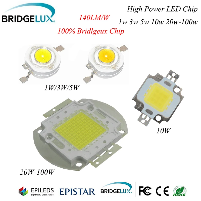 1W 3W High Performance LED Component Bridgelux chip PCB for Grow Aquarium SMD UV 