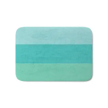 

Three Stripes - Teal Bath Mat