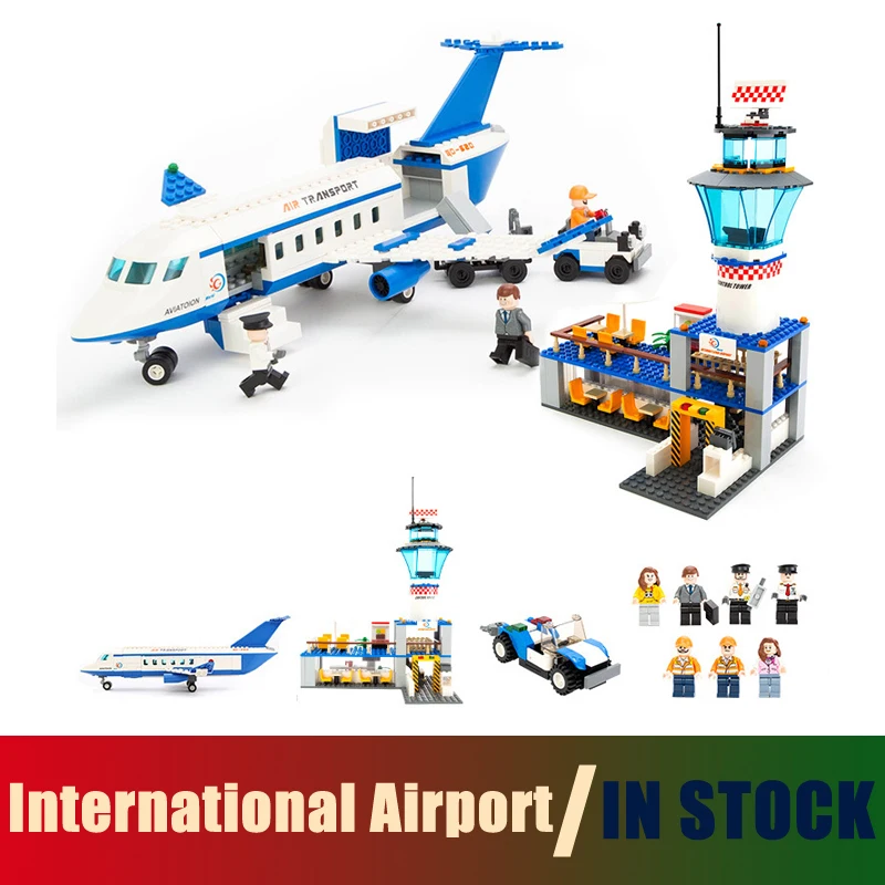 

Compatible with lego City Models building toy Building Blocks International Airport Blocks 652pcs toys & hobbies birthday gift