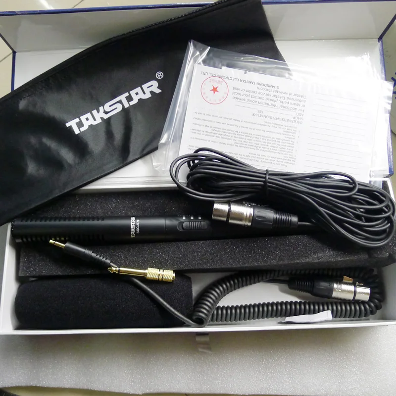Takstar SGC 578/SGC-578 дробовик микрофон для речи/интервью/конференции Высокая чувствительность четкий и четкий вокал подобрать