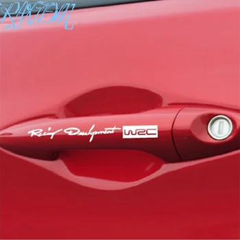 

4pcs/set Car-styling WRC Logo Door Handle Reflective Stickers for Dodge Journey Juvc Charger Durango Cbliber Sxt Dart