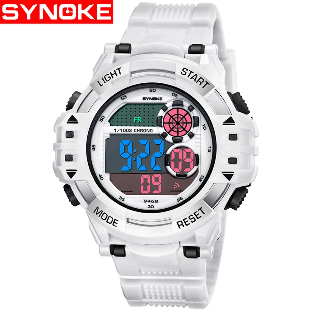 

SYNOKE Men's Watch LED Digital Sport Men Wristwatch Electronic Luxury Watches Military Fitness Diving Male Fashion