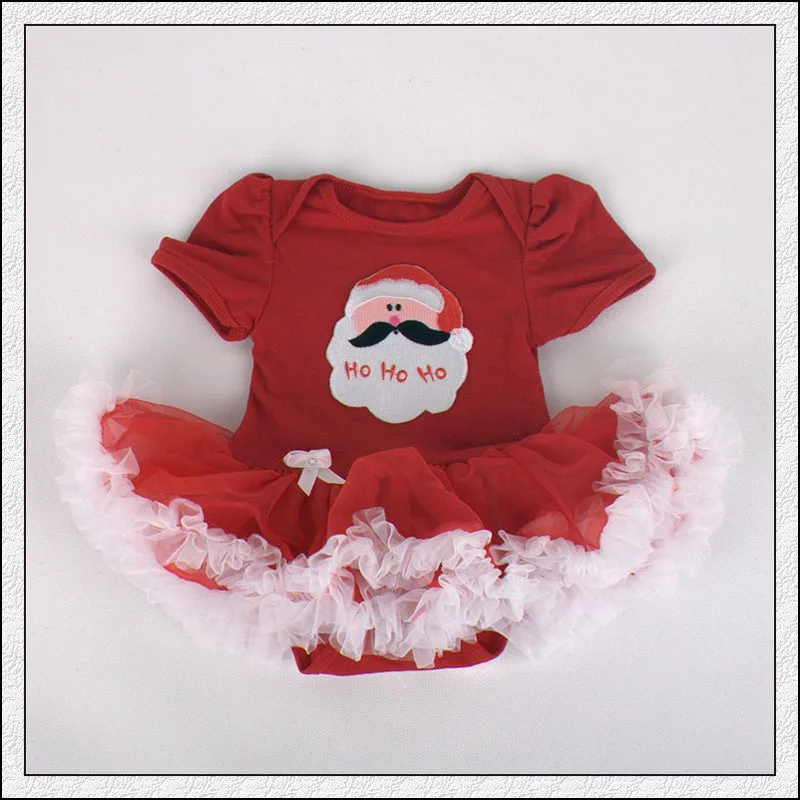 

Infant Short Sleeve Ro Baby Cute Girls and Kids Christmas Gift Cotton Lace Dress Clothes Tide Winter mance Clothing