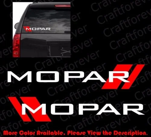 Для Пары x MOPAR (2-слойный винил) наклейка на окно автомобиля/наклейка Ram Mopar Charger RC011 |