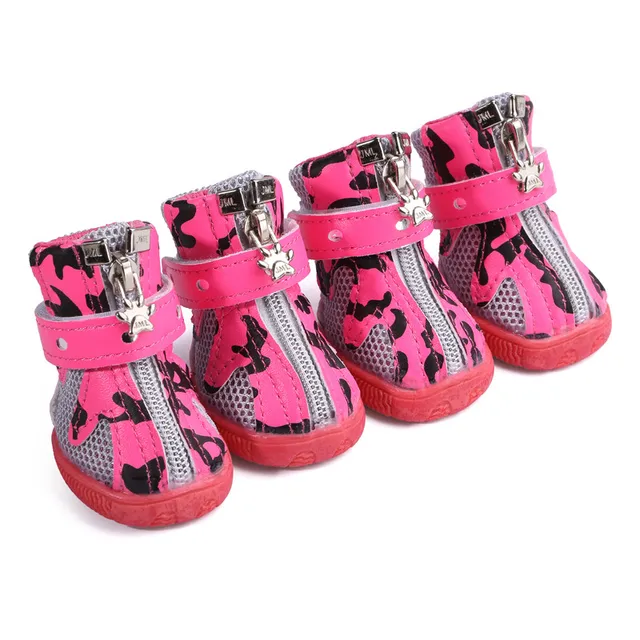 Colorful Small Dog Shoes Little Pet Tennis Shoes Non slip Breathable