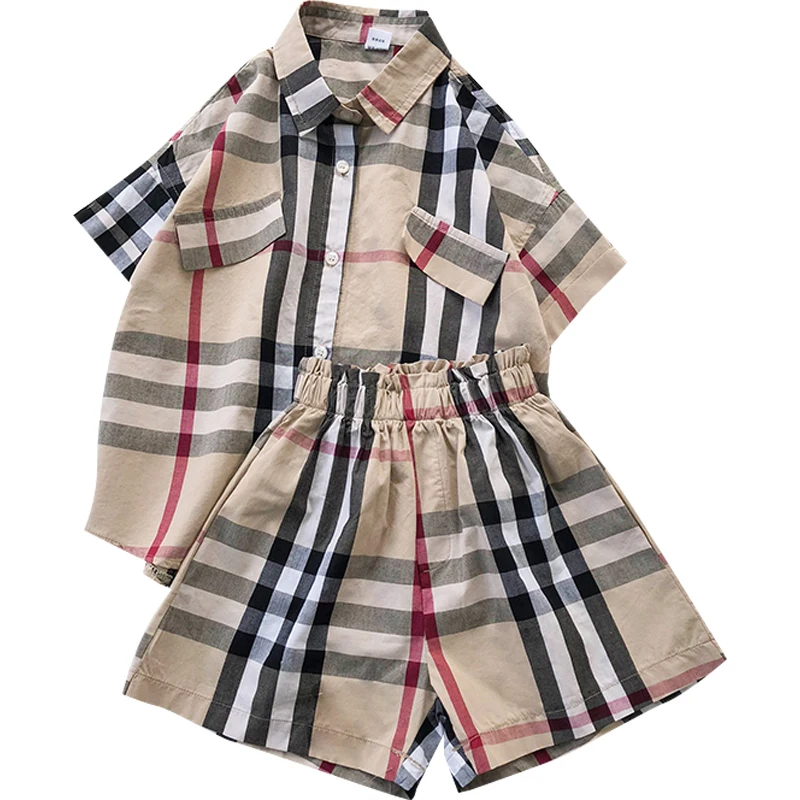 

Girls .suit. summer dress 2019 new fashion tide clothes children's clothing children's big children's fashionable short-sleeved