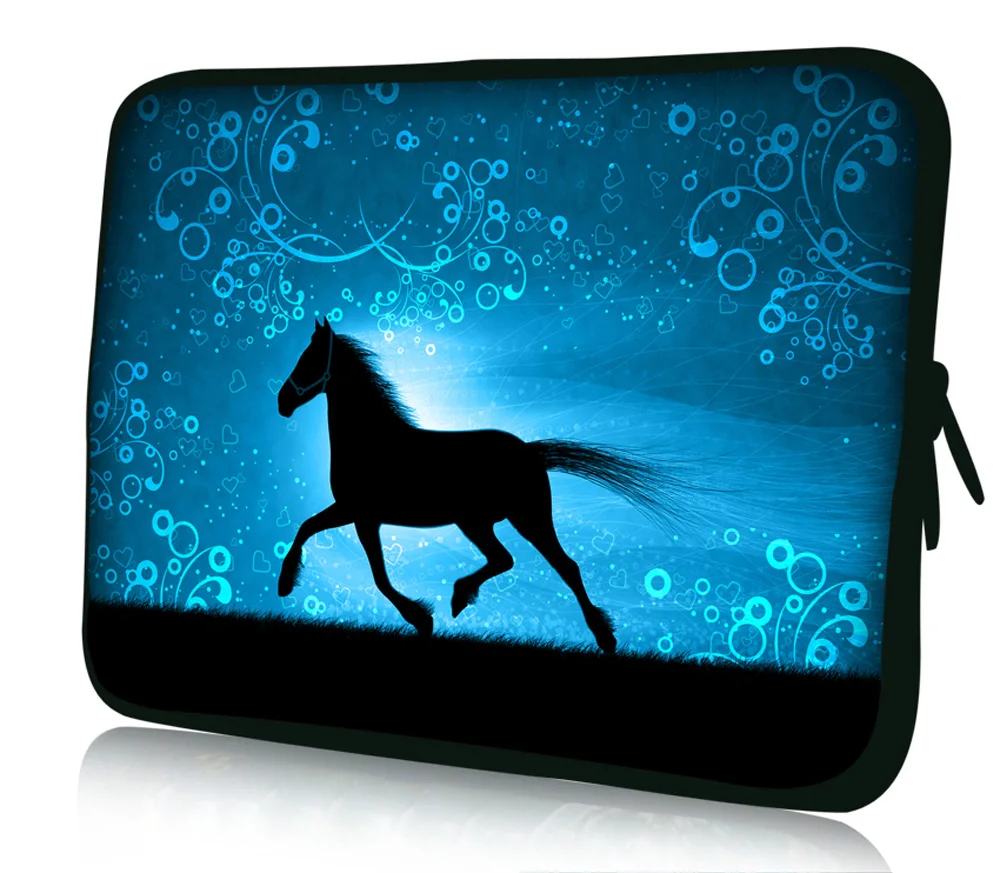 

Fashion Horse laptop Sleeve Bag Dual Zipper Carrying Neoprene Case For MacBook Air 13 Retina 13.3 15.4 Pro 13.3 15.4 For Dell Hp