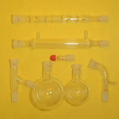 500ml Lab Glassware Kit Distillation Apparatus with Vigreux Column