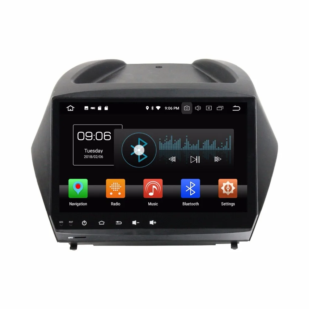 Автомагнитола 9 дюймов Восьмиядерный процессор Android 9.0 DVD плеер с GPS для hyundai IX35 tucson
