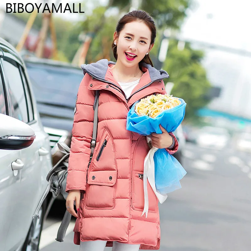 

BIBOYAMALL 2017The new cotton-padded clothes long cultivate one's morality Military down jacket bigger sizes with thick dress