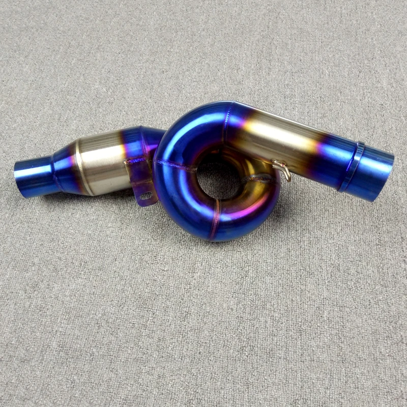 For KAWASAKI Z800 2013 2014 2015 2016 Slip On Motorcycle Exhaust Middle Mid Pipe Connection Link Stainless Steel 100% Brand New (6)