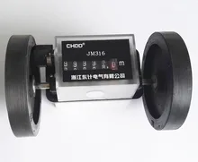 JM316 Roller wheel mechanical counter meter textile printing artificial leather plastic film length record counter 2 pairs komori printing machinery spares printing wheel length 19 2cm feeder wheel