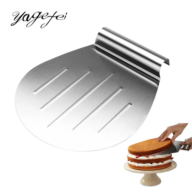 1pc Cake Pizza Shovel Stainless Steel Pizza Cutter Cake Shovel Non-slip Shovel Moving Cake Baking Tools Kitchen Bakeware