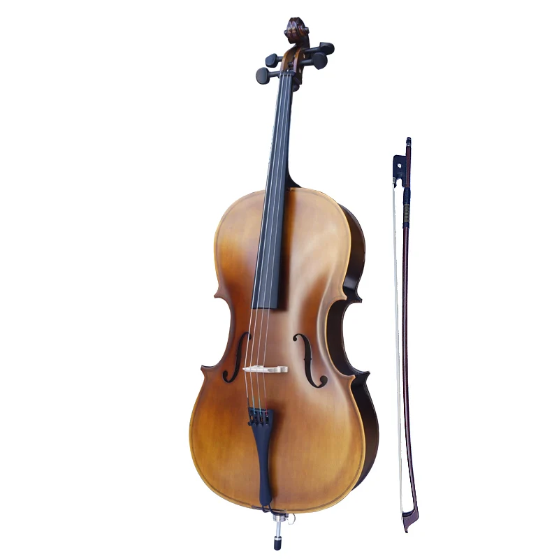 

TONGLING Matt Plywood Cheaper Cello Full Size 4/4 4/3 1/2 1/4 High Quality Antique Style Beginner Cello