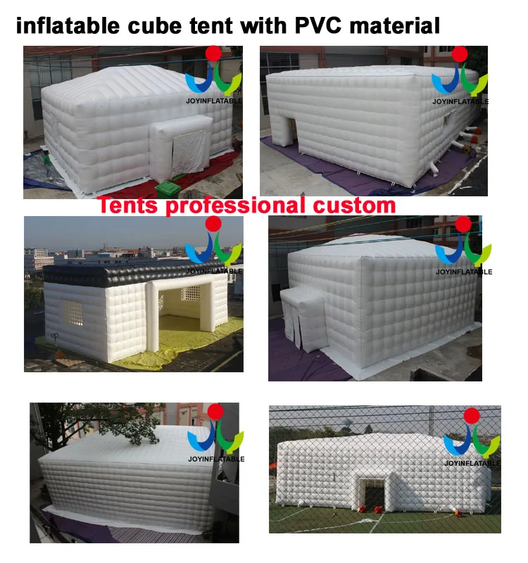 inflatable cube tent with PVC material 