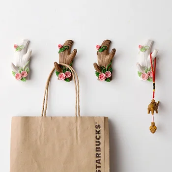 

Creative Trunk Shaped Wall Hanging Hooks Door Hanger Sundries Clothes Hat Hangers Self Adhesive Kitchen Bathroom Hook Wall Decor