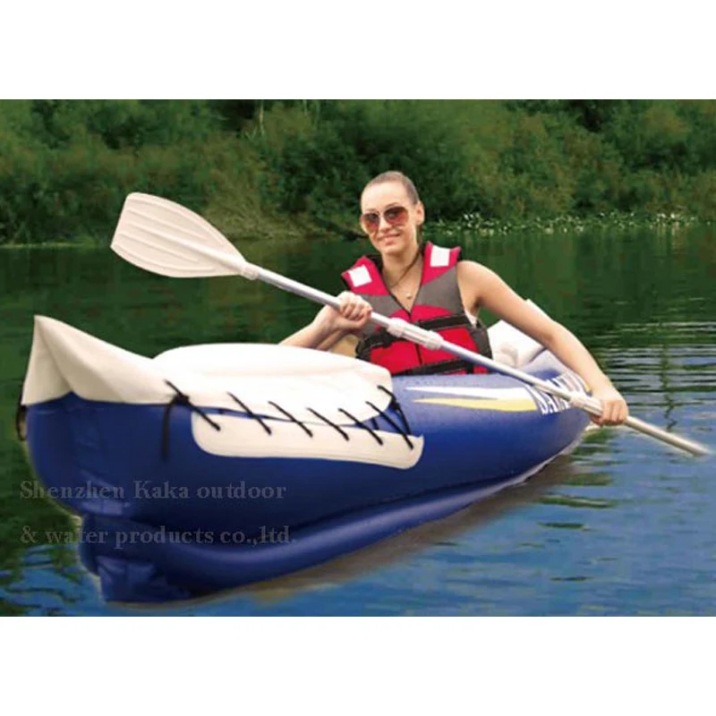 Aqua Marina 1+1 preson inflatable boat kayak sport canoe292*80cm dinghy raft Aluminium paddles air pump carry bag repair kit