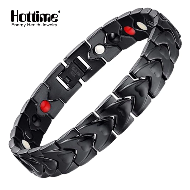 Hottime витой безопасный магнитный браслет для женщин мощность терапевтические магнитики магнетит мужские браслеты здоровье ювелирные изделия ста
