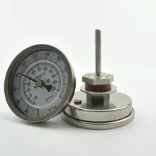 Би-металлический термометр " Циферблат Аналоговый homebrew термометр для пива набор без швов 2" зонд 0-220 градусов