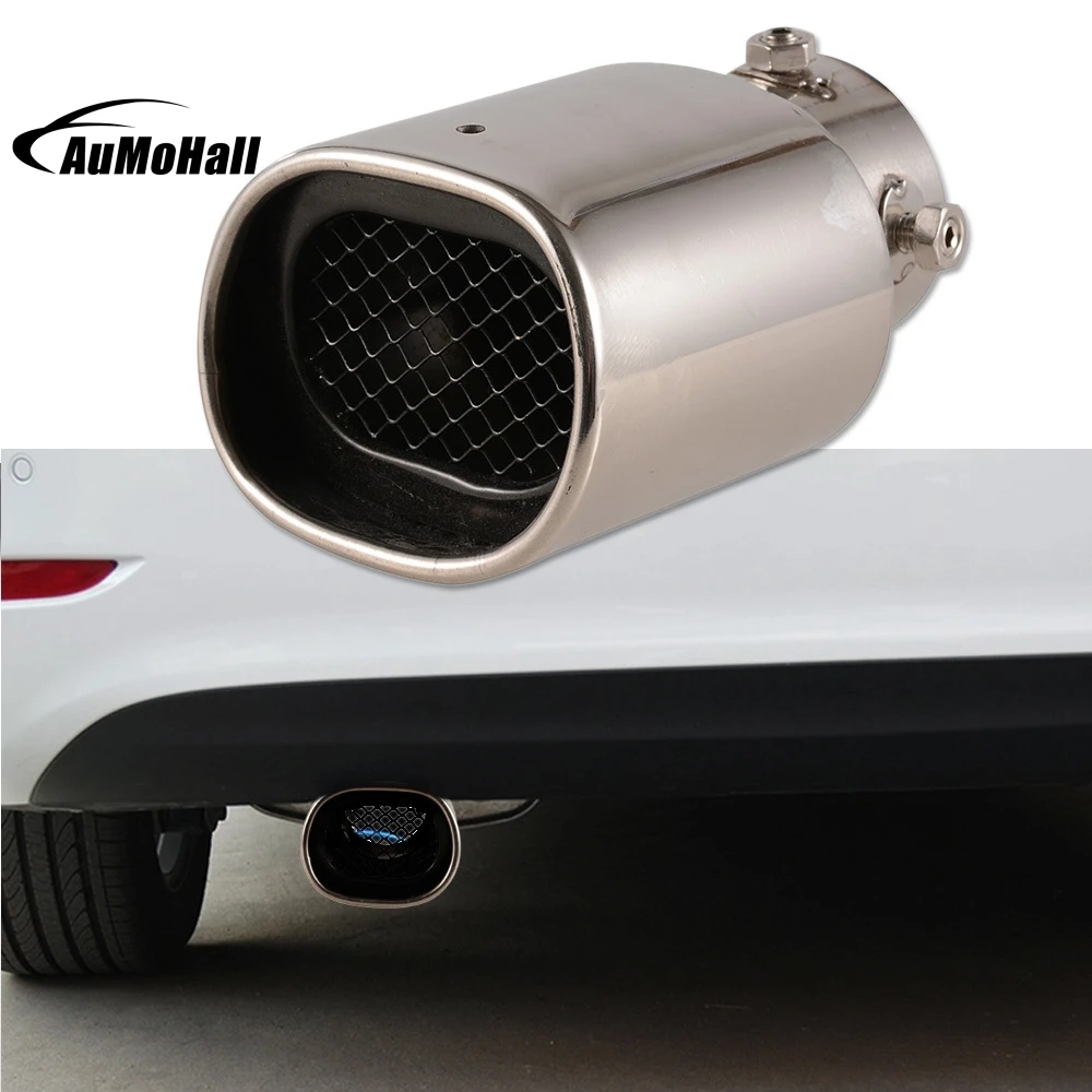 Car Truck Exhaust Tip Tail Pipe Stainless Steel Straight Muffler Universal B