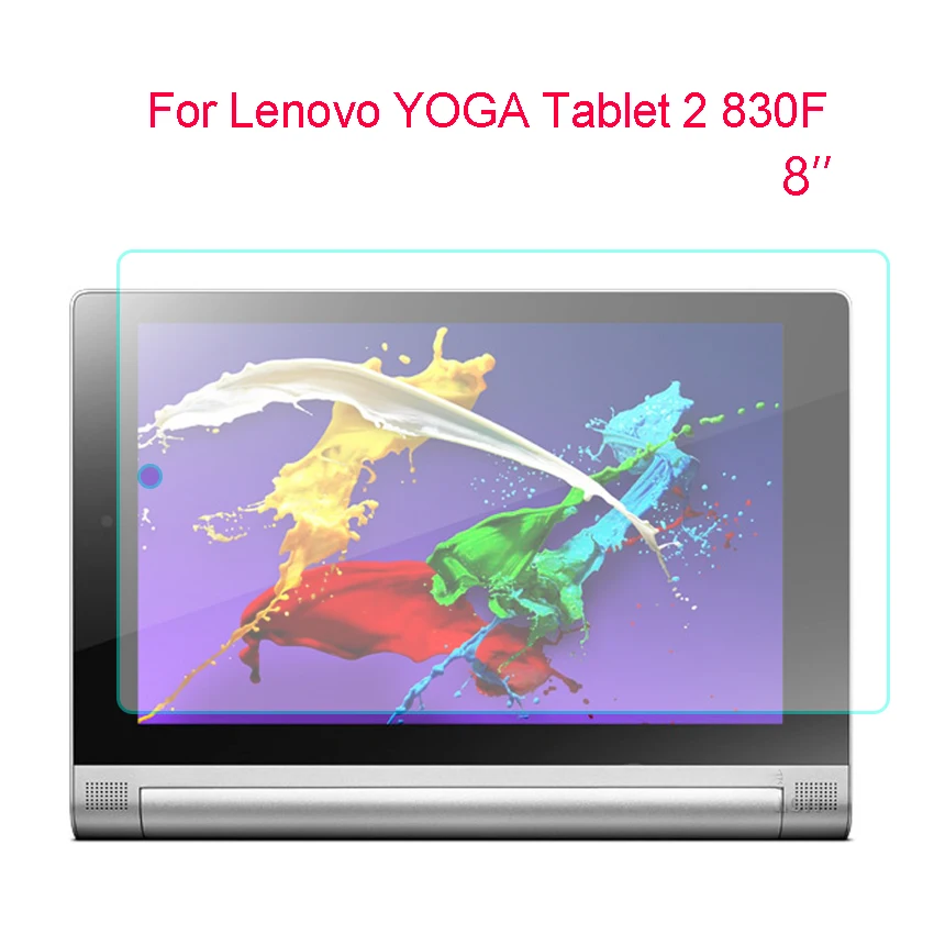 2 шт. закаленное Стекло для Lenovo YOGA Tablet 2 830F 9 H Tablet PC Экран протектор 8 "взрывозащищенные прозрачный твердый переплет фильм