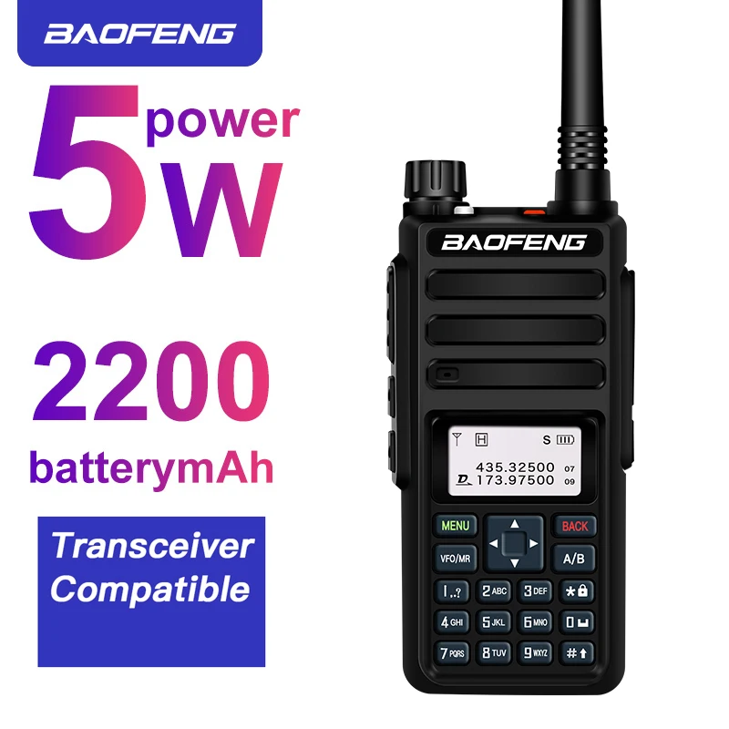 

Walkie Talkie DMR Baofeng DM-1801Dual Band Dual Time Slot DMR Digital/Analog Two Way Radio 136-174/400-470MHz 1024 Channels Ham