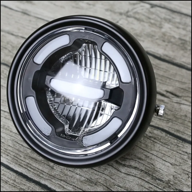 

Universal Motorcycle Headlamp Day time light LED Distance light and lower beam Refit vintage mocycle front light